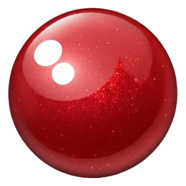 glitter bolinha vermelha pequena sticker