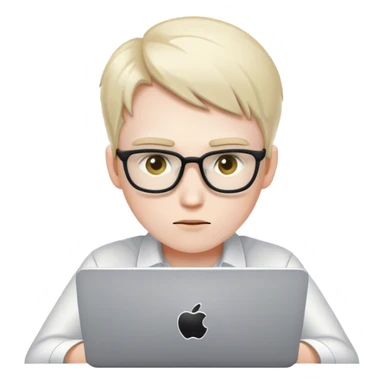 A programmer works. sticker