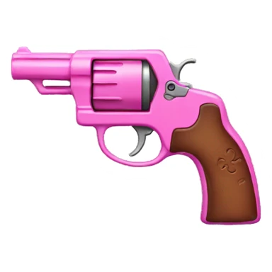 Pink gun sticker