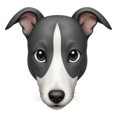 Black and white greyhound dog sticker