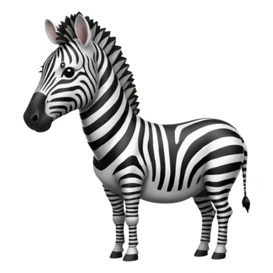 big neck zebra sticker