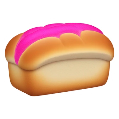 Hot pink loaf of bread sticker