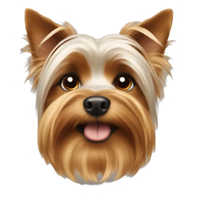Cow spotted yorkie sticker