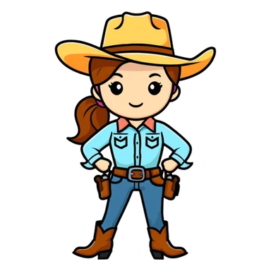 Cowgirl  sticker