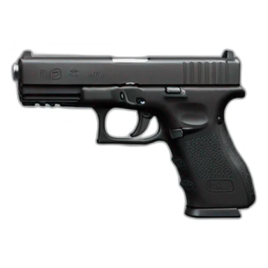 Macron avec un Glock 17 sticker