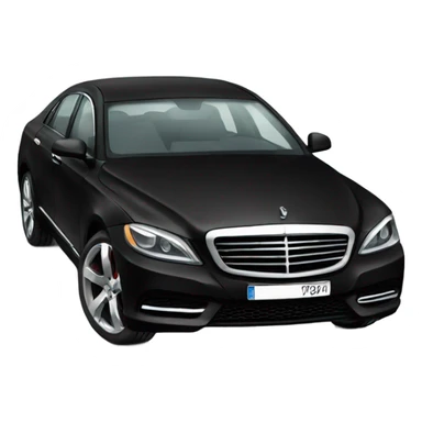 black Luxury car  sticker