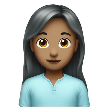 Light baby blue heart sticker