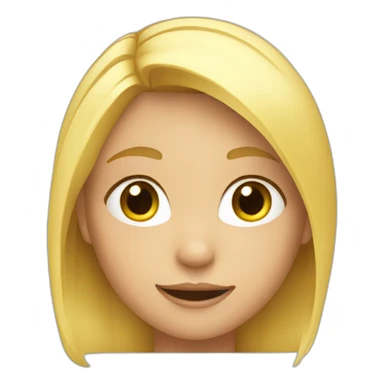 A blond girl child sticker