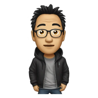 Jacky chan make rap sticker