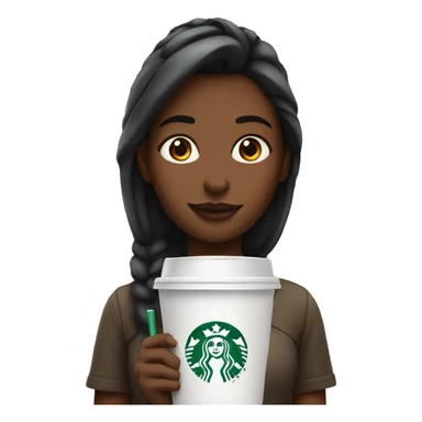 Girl with starbucks sticker