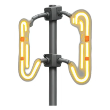 Electric signals sticker