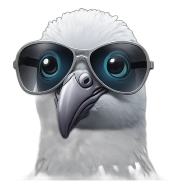 Cool pigeon with sunglasses sticker