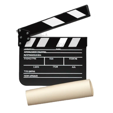 clapper board sticker