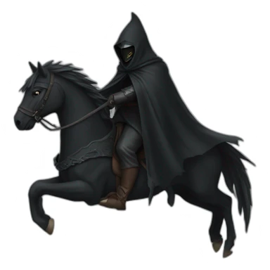 nazgul riding horse sticker