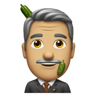 Sullivan with a pickle  sticker