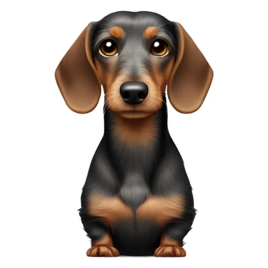 wirehaired dachshund body sticker