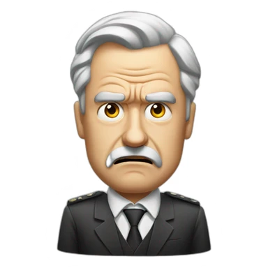 scowling-angry-german-politician-rant sticker