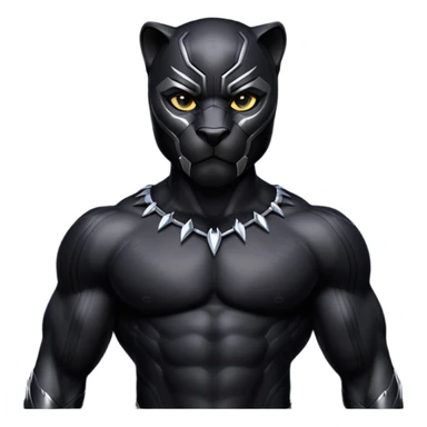 Black pantera sticker