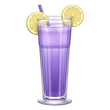 Lavender lemonade in tall ribbed glass  sticker