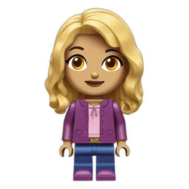 Lofi Girl in lego style sticker