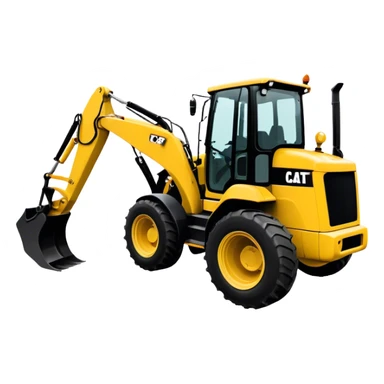 Backhoe Loader - Caterpillar 430F (Model Year: 2021) (Iconic colour: Yellow) sticker