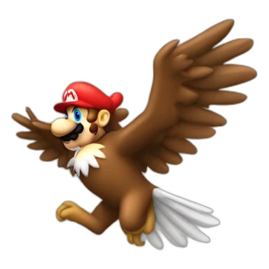 mario spread eagle sticker