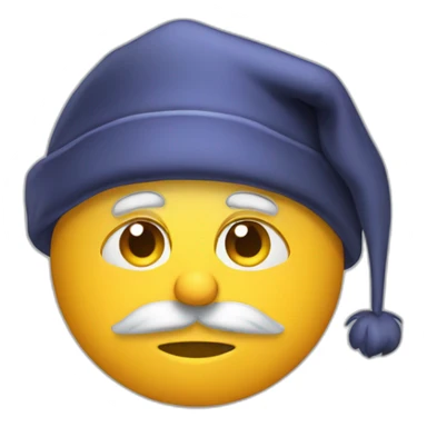 scrooge in sleeping cap sticker