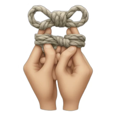 handS tied sticker