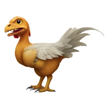 Chicken dinosaur sticker