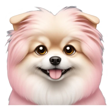 Pink Pomeranian Maltese sticker
