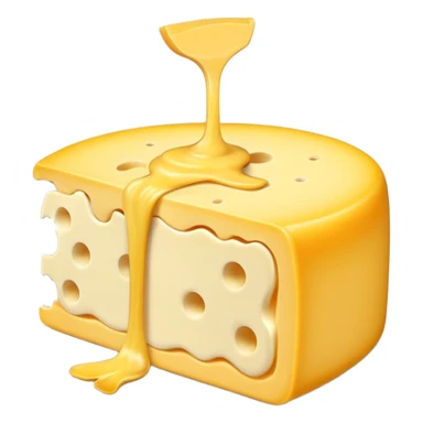 Stringy cheese sticker