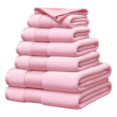 Light pink stacked towels sticker