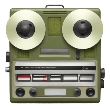 tape recorder olive sticker