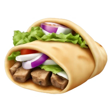 Greek gyro food sticker