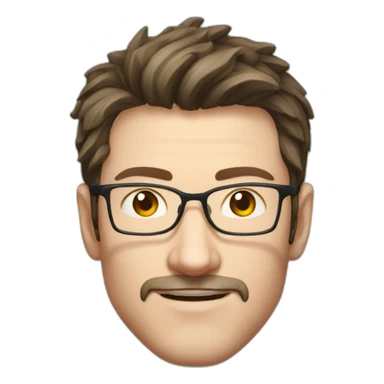 Marat Safin chinese glasses no facialhair engineer sticker