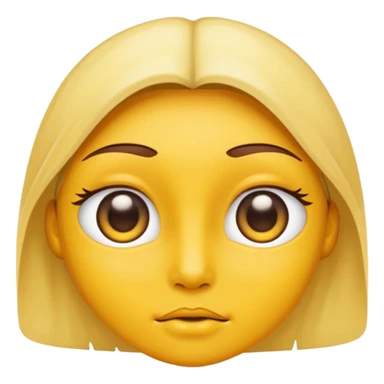 From the previous emoji I want the center above section of the head be yellow sticker
