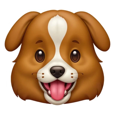 Dog with tongue out sticker