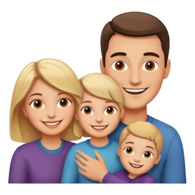 مرد و زنی که عاشق هم هستن و یک بچه دارند  sticker