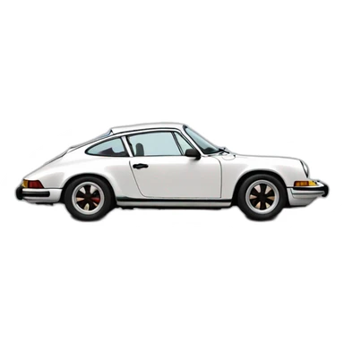 Porsche 911 1976 side view sticker
