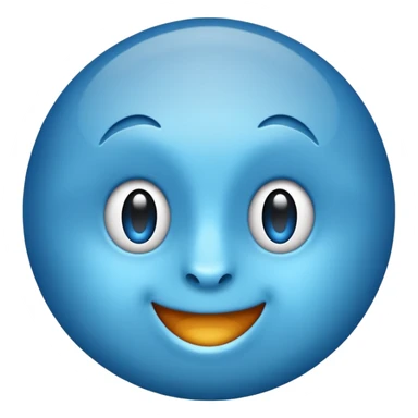 Blue tick emoticon sticker