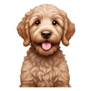 Pink nose labradoodle puppy  sticker