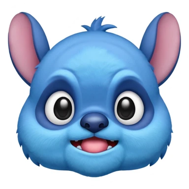 stitch emoji with side eye expression sticker
