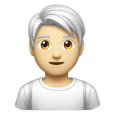 console gamer boy white sticker