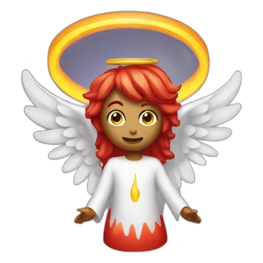 A spicy pepper wearing an angel halo. Not an angel. A pepper wearing a halo. sticker