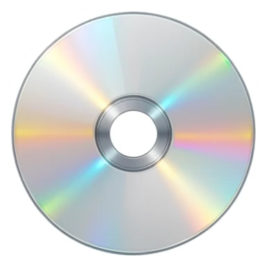 белый светящийся CD-диск, no background sticker