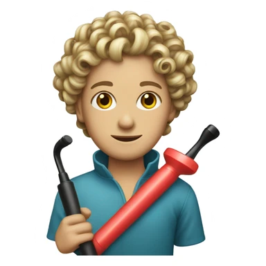 one plastic curler sticker