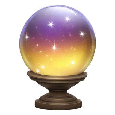 crystal ball sparkles sticker