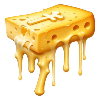 Ethereal shredded cheese with a radiant aura sending golden particles toward a femur bone with a glowing healing region. The scene is bathed in magical light with a bright K2 symbol acting as a bridge between the cheese and the healing bone. sticker