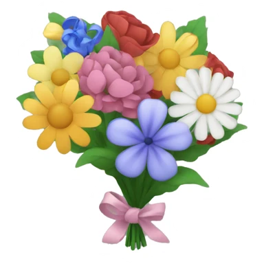 Bouquet of different flowers sticker