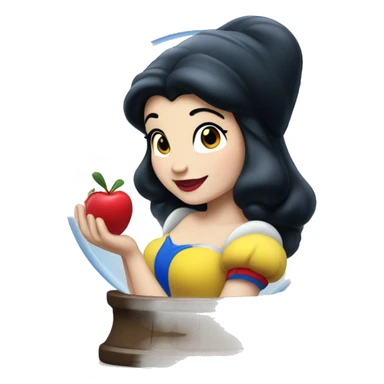 Disney Snow White snow globe sticker